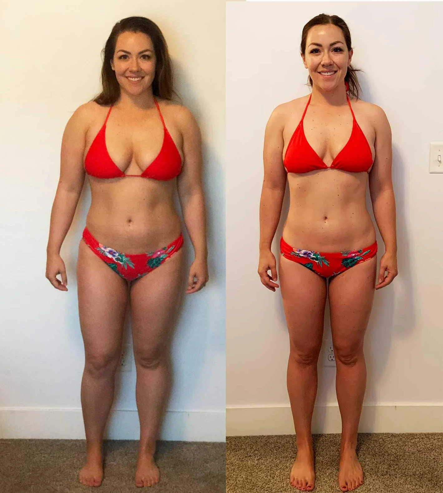 Customer before and after toning up with the Zixomo Gorilla Bar